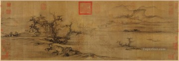 old trees level distance 1080 guo xi traditional Chinese Oil Paintings